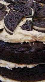 Bolo naked cake oreo