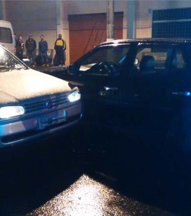 Após ingerir cervejas, motorista causa acidente em cruzamento de ruas