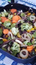Tiras de carne chinesa