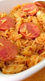 Arroz rápido na panela de pressão