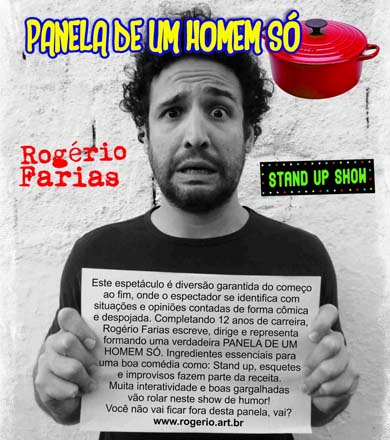 Teatro Municipal apresenta ‘Panela de um Homem só’ neste sábado; concorra a ingressos