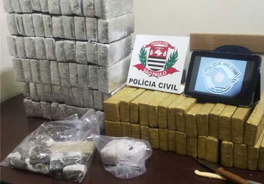 Polícia Militar apreende 90 kg de maconha e prende duas pessoas em Assis