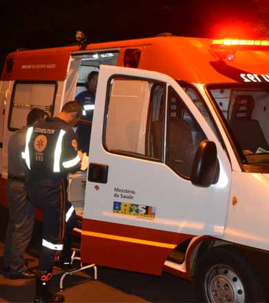 Motociclista fica ferido em acidente na Av. Galdino