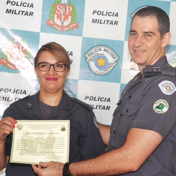 Batalhão entrega homenagem à “Policial Militar do Mês”