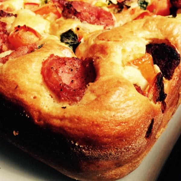 Torta de linguiça toscana