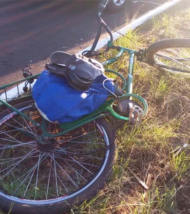 Ciclista morre atropelado ao tentar atravessar rodovia da região