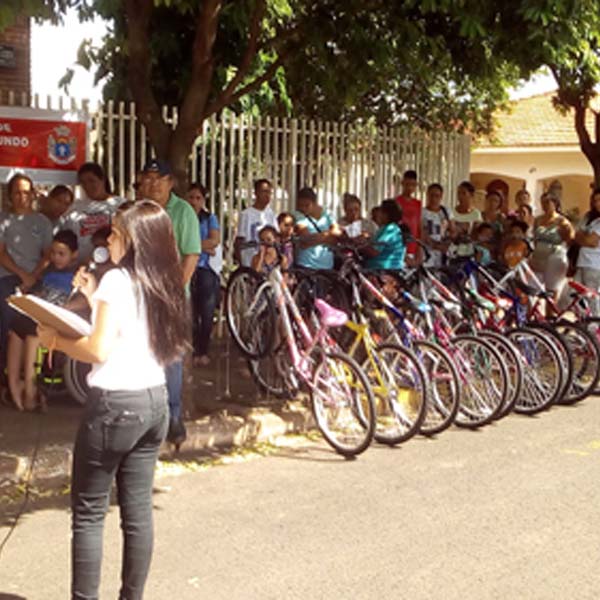 Saúde Municipal de Paraguaçu faz entrega oficial das bicicletas da campanha contra a dengue