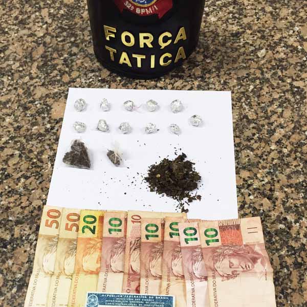 Força Tática prende homem e encontra drogas enterradas no quintal na Barra Funda