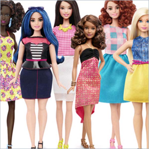 Em mudança histórica, Barbie terá três novas versões de corpo