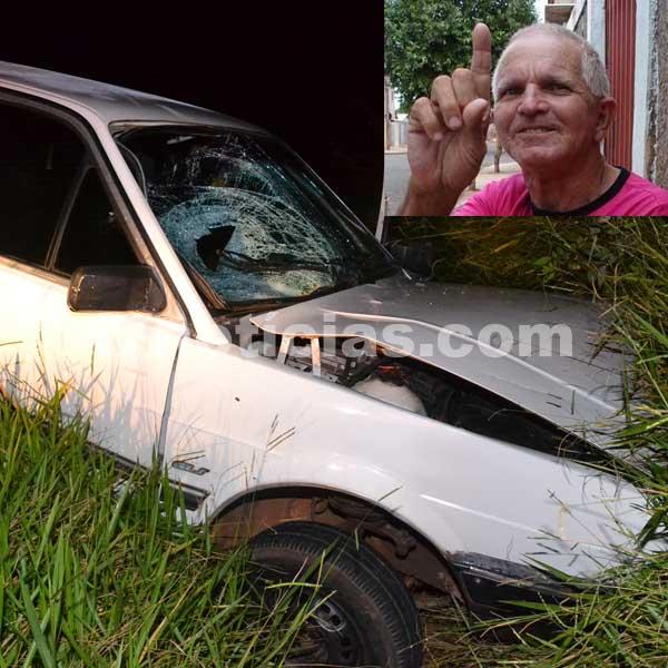 Ciclista de 65 anos morre após ser atropelado por carro em Paraguaçu Paulista