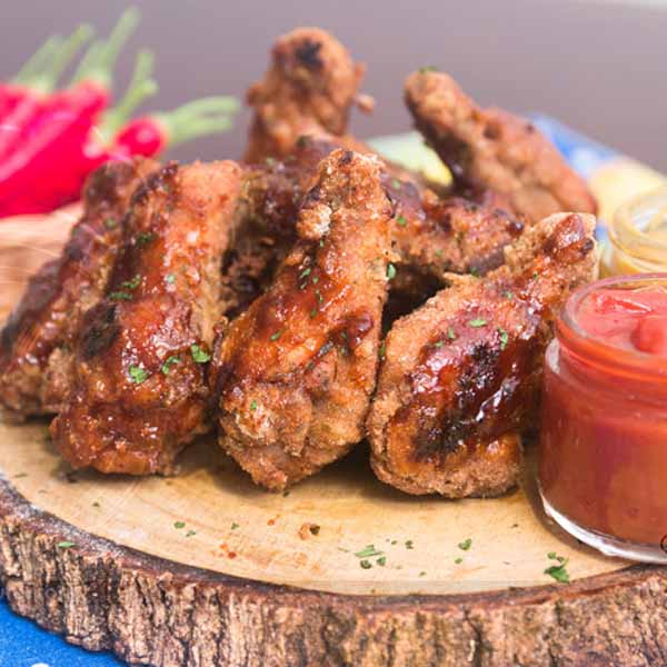 Coxinhas de Frango ao Molho Barbecue