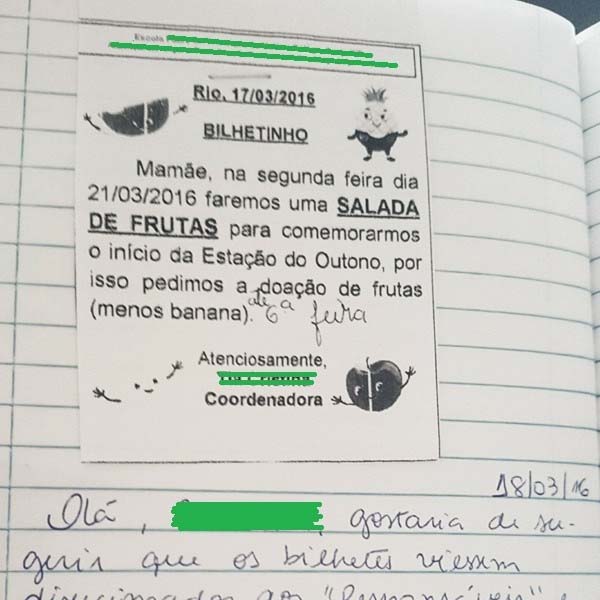 Resposta de mãe a bilhete de escola viraliza na internet