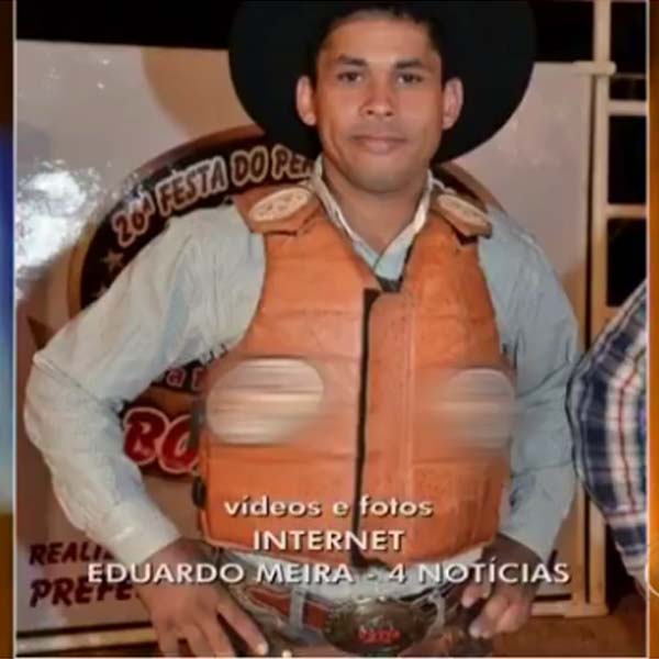 Peão de rodeio sofre politraumatismo após batida entre moto e caminhonete em Pompéia