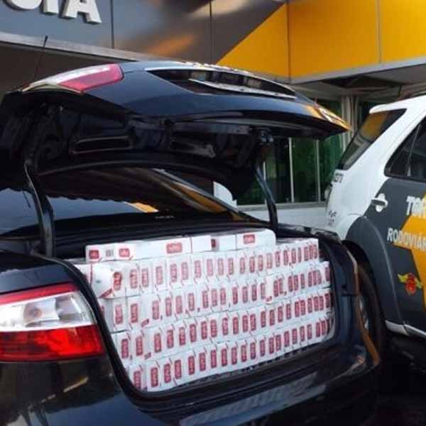 Homem é preso com mais de R$ 40 mil em cigarros contrabandeados na região