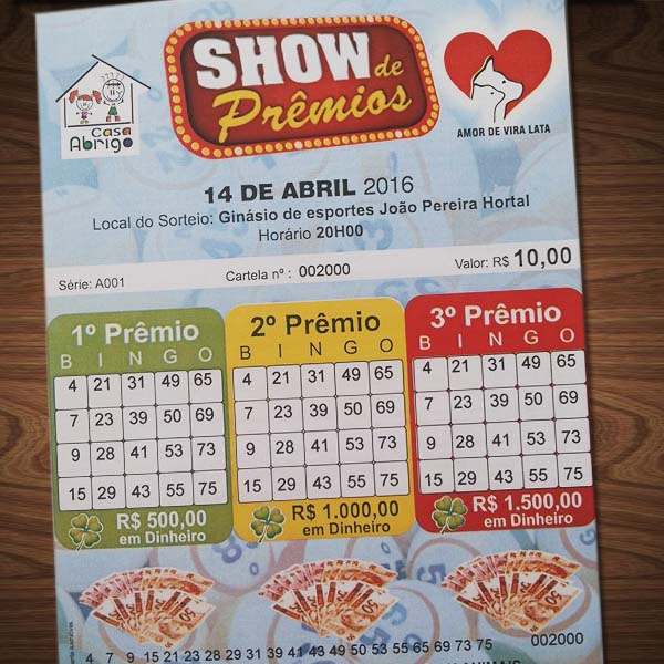 Show de Prêmios em prol da Casa Abrigo e da ONG Amor de Vira Lata acontece neste mês