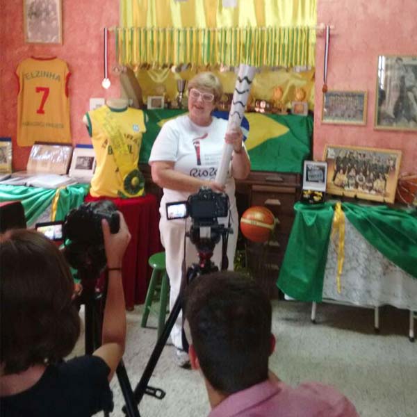 Sport TV vem à Paraguaçu Paulista e faz entrevista com Elzinha Pacheco