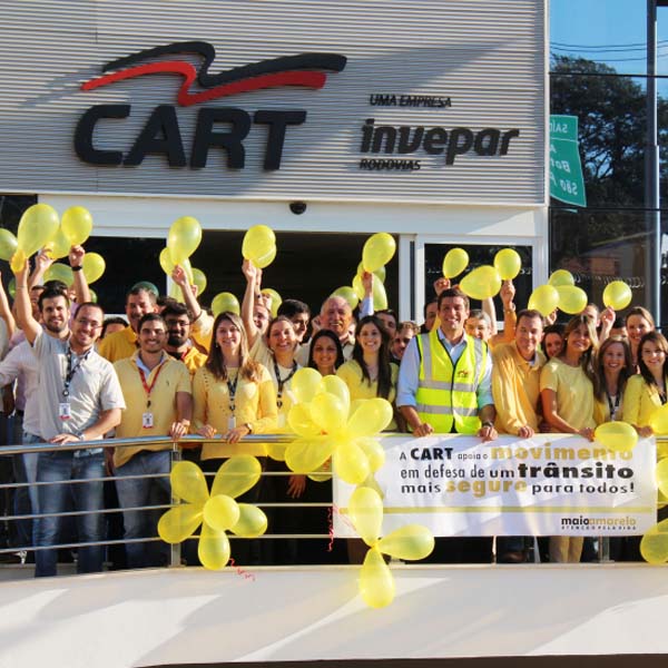 CART integra o Movimento Maio Amarelo por um trânsito mais humano