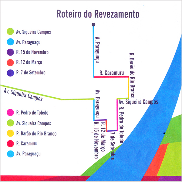 Ruas estarão interditadas para a passagem da Tocha Olímpica em Paraguaçu