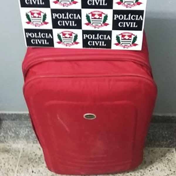 Polícia localiza corpo de recém-nascida dentro de mala em Dracena