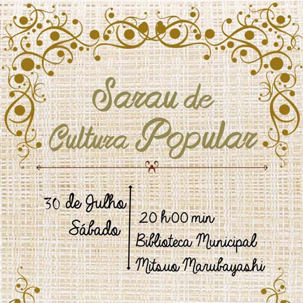 Biblioteca Municipal encerra sua programação especial de férias com Sarau dia 30