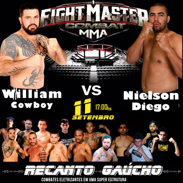 Fight Master Combat acontece no próximo mês em Paraguaçu Paulista