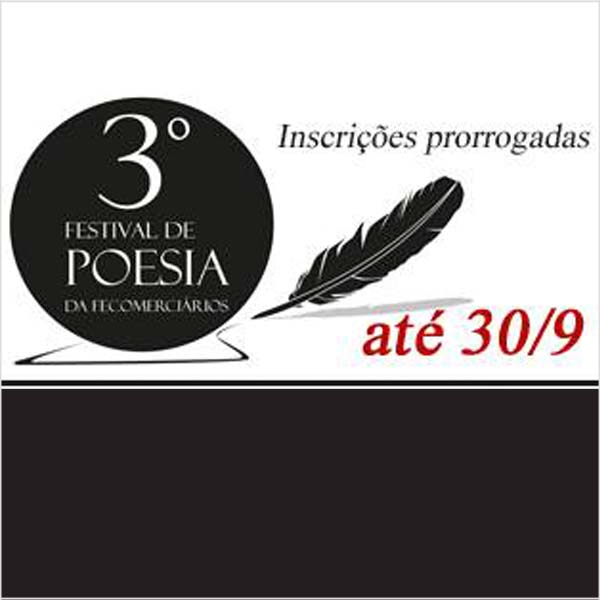 Para atender demanda, Fecomerciários prorroga inscrições do 3º Festival de Poesia