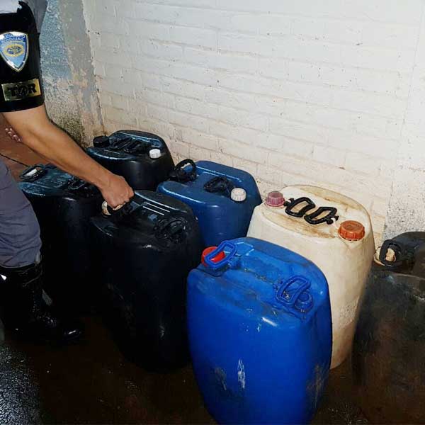Dupla é flagrada furtando cerca de 400 litros de álcool em Paraguaçu Paulista