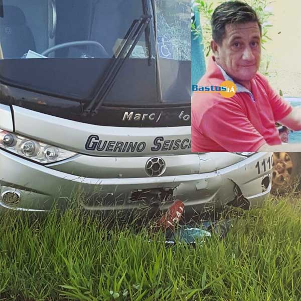 Homem morre após acidente entre moto e ônibus em Rancharia