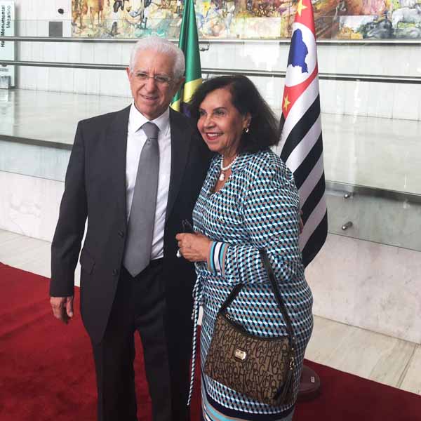 Prefeita Almira participa da posse do presidente do Tribunal de Contas do estado de São Paulo