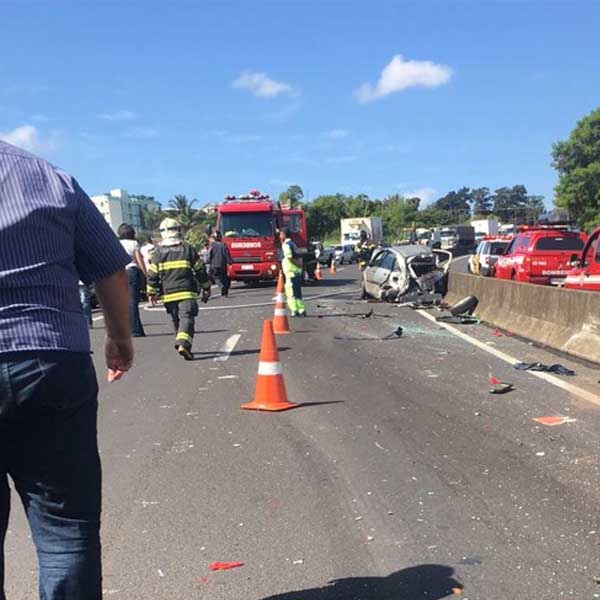 Manifestação causa acidente e deixa sete pessoas feridas em Marília
