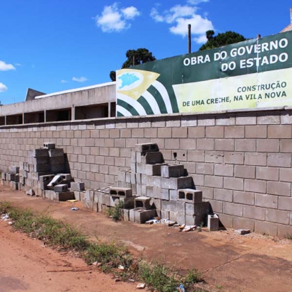 Obra de creche pré-escola é retomada em Paraguaçu Paulista