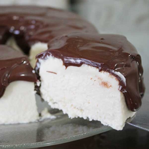 Sorvete Maria-mole com ganache