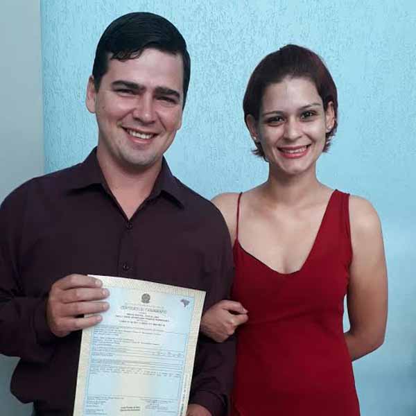 Diego e Sally se unem pelo matrimônio