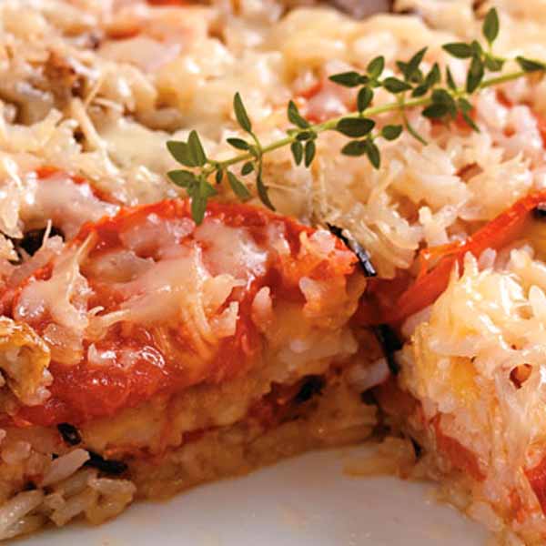 Arroz à Parmegiana