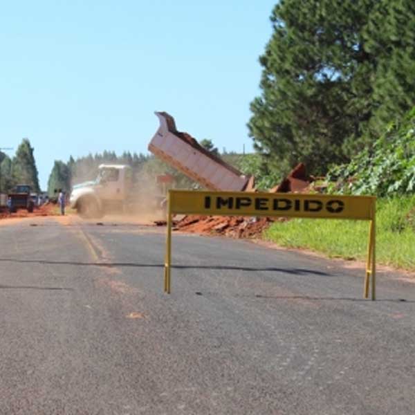 Estrada de acesso ao Grande Lago está interditada para retomada de obras