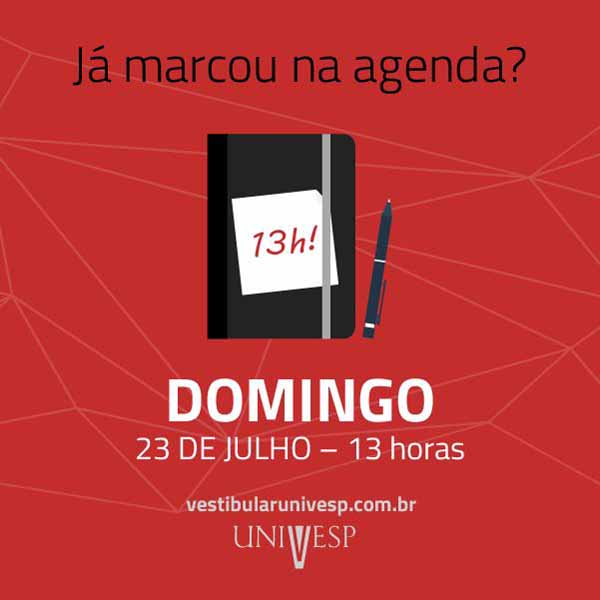 Vestibular da Univesp acontece neste domingo no Cene e Faculdades Gammon
