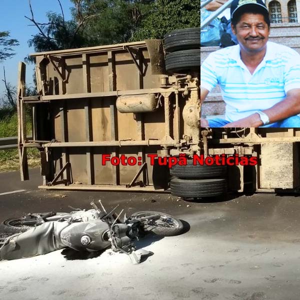 Paraguaçuense de 55 anos morre em acidente no trevo de Quintana