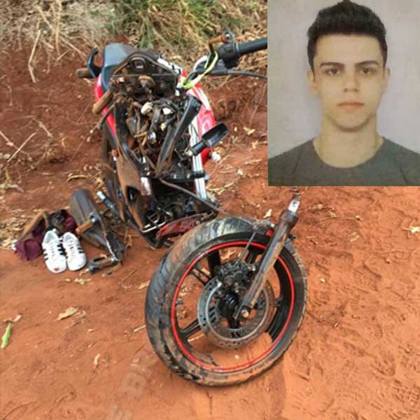 Motociclista de 19 anos morre e irmão fica gravemente ferido em acidente na Miguel Jubran
