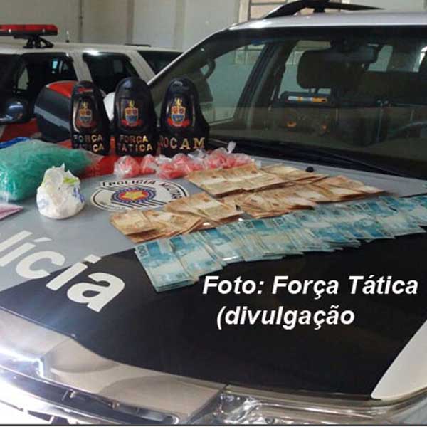 Força Tática participa de operação especial em Marília e apreende drogas e mais de R$ 20 mil