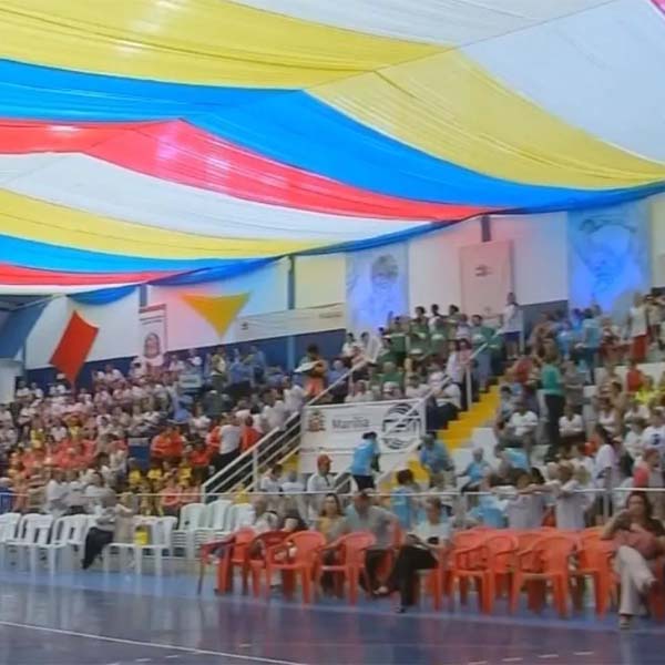 Idoso morre após comemorar ponto feito em partida de vôlei de jogos regionais em Marília