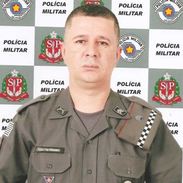 1º Sgt PM Fernando se destaca em seus serviços prestados e é eleito PM do Mês