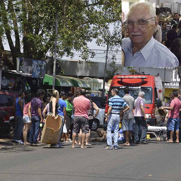 Idoso de 88 anos morre após ser atropelado no centro de Paraguaçu Paulista