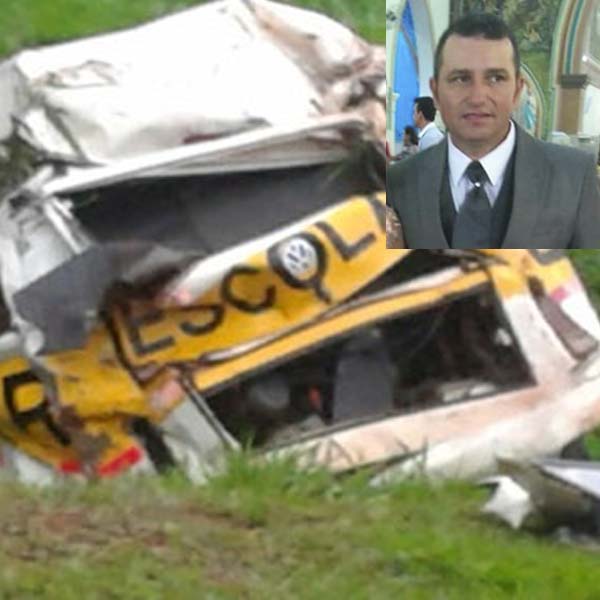 Motorista morre e duas crianças ficam feridas em acidente com veículo escolar em Rancharia