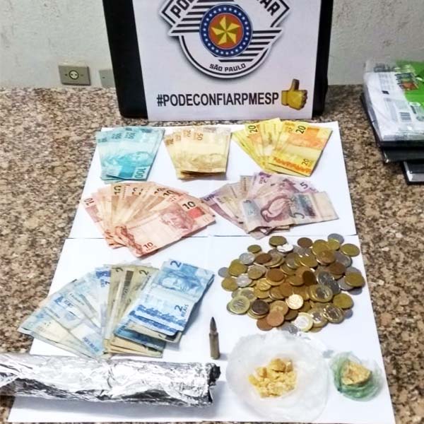 Denúncia anônima leva polícia a prender acusado de tráfico de drogas em Paraguaçu Paulista