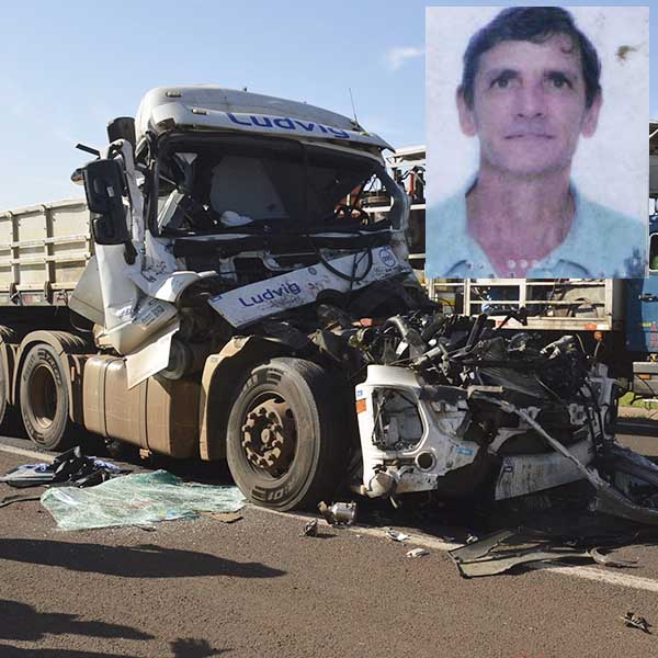 Colisão entre carretas mata motorista em rodovia próxima a Paraguaçu Paulista