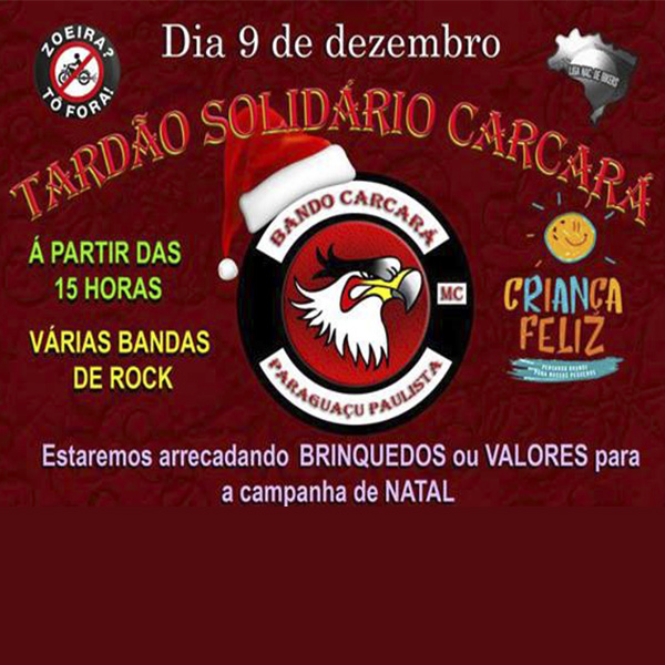 Bando Carcara Moto Clube promove Tardão Solidário em Paraguaçu