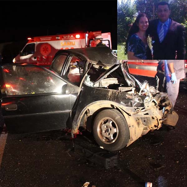 Casal morre em acidente envolvendo 4 veículos em Marília