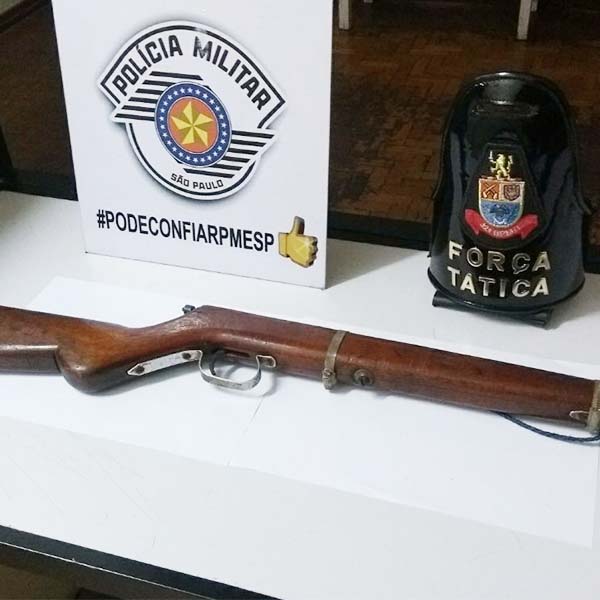 Arma que seria utilizada para roubo é apreendida pela Força Tática