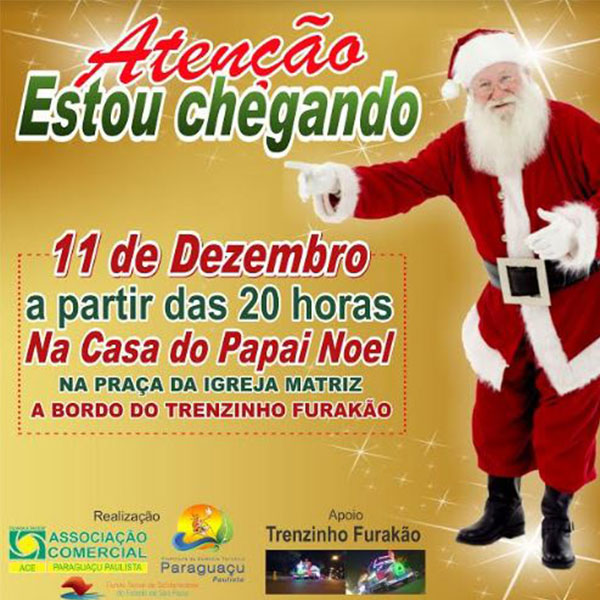 ACE traz Papai Noel chega nesta próxima semana e comércio inicia horário especial