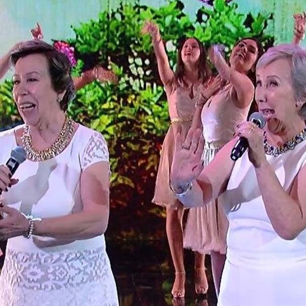 Levando o nome de Paraguaçu Paulista, dupla 'As Galvão' se apresenta no Domingão do Faustão